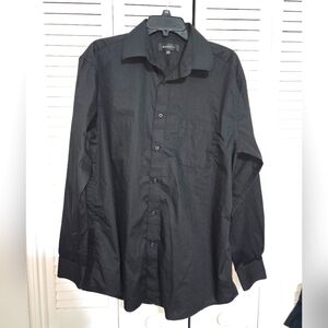 Marquis Men's 16 1/2 - L Black Dress Shirts